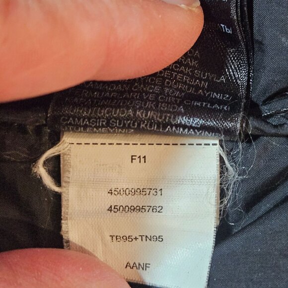 VTG The North Face Womens Long Puffer Coat L/G Brown Nylon Down Winter Jacket - Picture 13 of 16